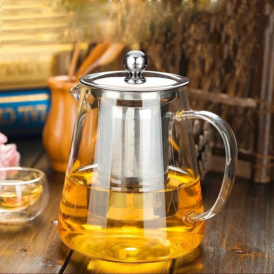 Flower Teapot Making Teapot Stainless Steel Filter Teapot Tea Set