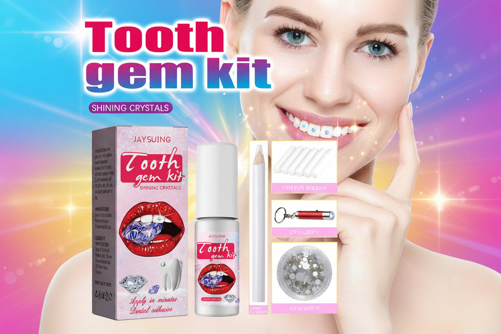Tooth Gem Kit - Complete Teeth Gems Kit For DIY Tooth Decoration With Glue, Light, And Assorted Gems Perfect For Personalizing Your Smile, Tooth Art, And Cosmetic Teeth Enhancements